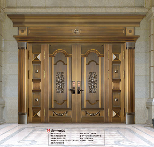 別墅四開(kāi)子母銅門(mén)