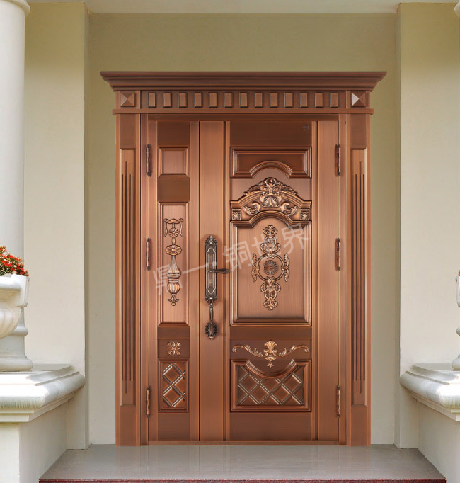 高檔子母銅門(mén)